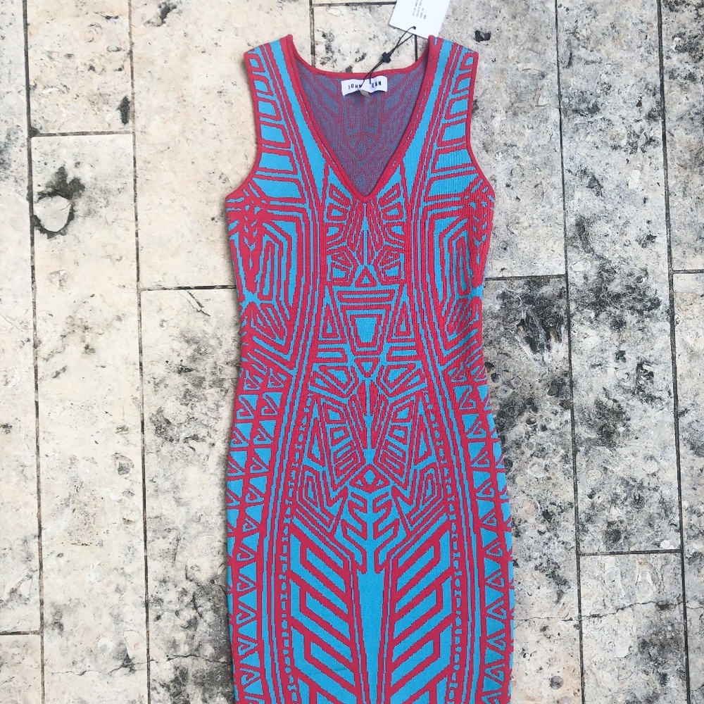 Revolve - John + Jenn by LINE Red and Blue Bodycon